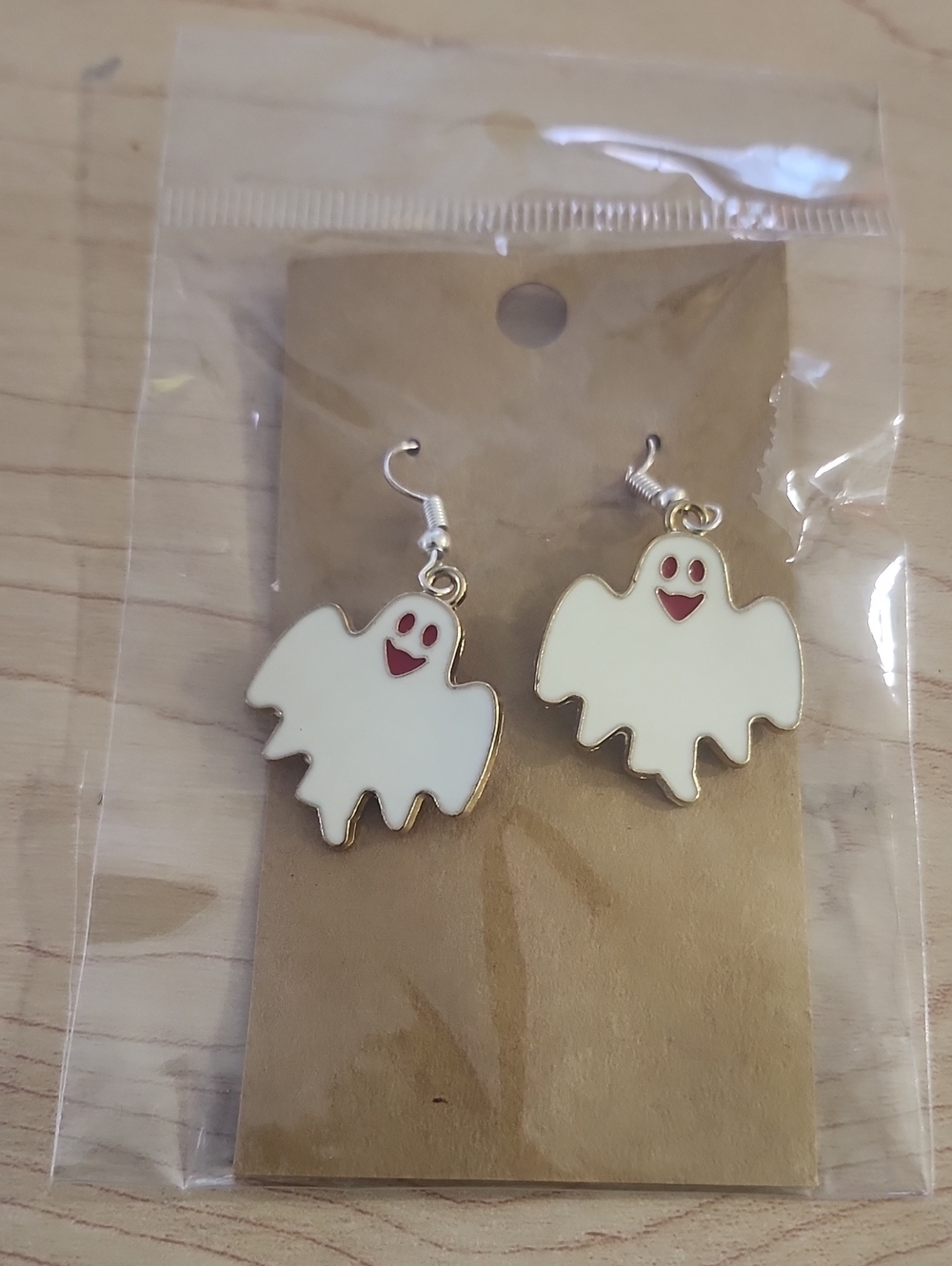 White Ghost Dangle Earrings – Cute Halloween Women’s Jewelry